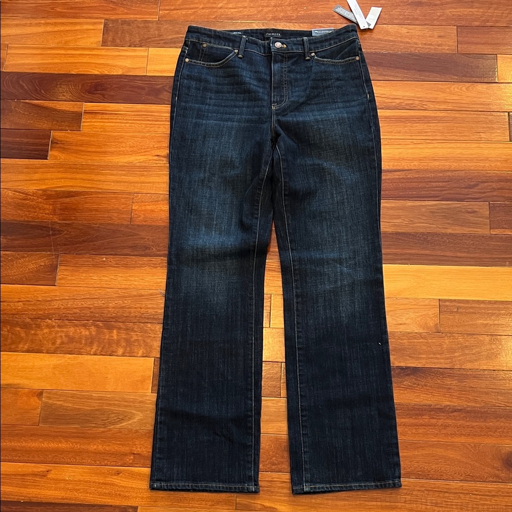 New Talbots High Waist Barely Boot Jeans Size 8